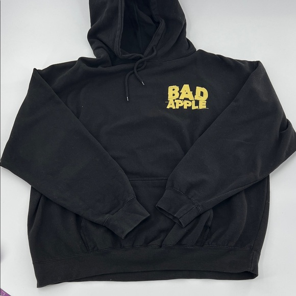 Bad Apple Black Hoodie‎ Assholes Live Forever rotten apple XXL grunge - Picture 2 of 8